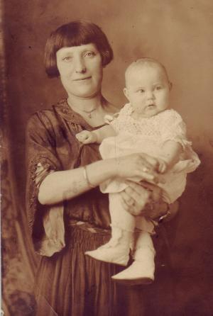 becky lieberman with what baby? (~1921)