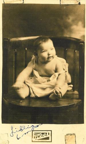 Lillian dumes, six months
 (~1922)