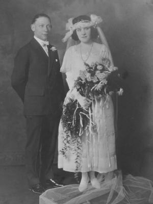 William J. Dumes and Freda Fialco Wedding
 (1923)