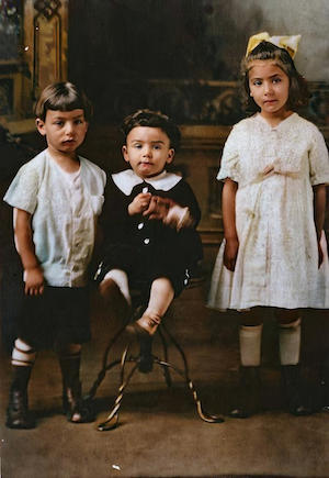 Hy Dumes, Willie Dumes, Jeannette Dumes Karp, all children of Louis and Rebecca Dumes