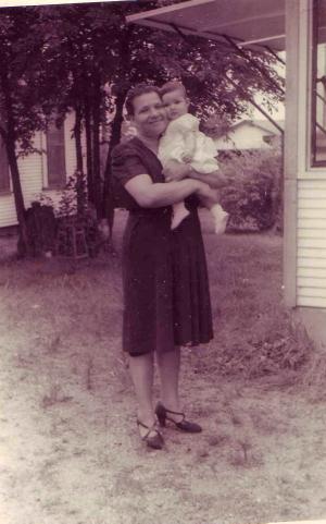 Becky Dumes with with Karen Karp.
 (1942)