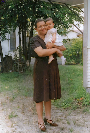 Becky Dumes with Karen Karp.