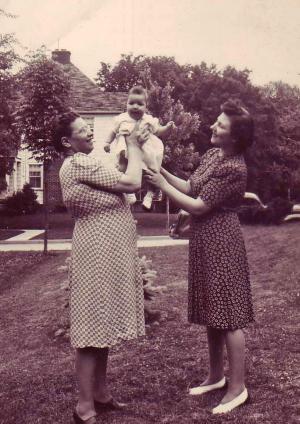 Becky Stein Dumes with Karen and Jeannette Karp

 (~1942)