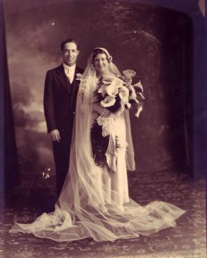 Ben and Jeannette Dumes Karp wedding (1933)