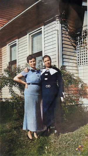 Jeannette Dumes Karp and mother Becky Dumes.
