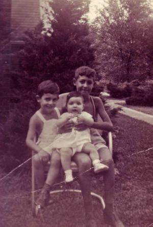 John, Sol and Karen Karp.  Vincennes, IN
 (~1942)