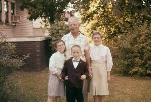 Anita, Adie and Alan Dansker with William J. Dumes (~1957)