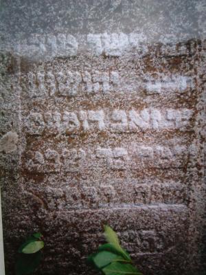 Contemporary pictures of the grave of Chaim Yehushua bar Zev (Hyman George) Dumes in Viski Latvia. (1904)