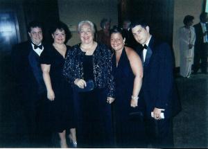 Cyril-Ann Rosenberg's family
L to R:  Barry & Meredith Newman, Cyril-Ann, Erin and Ismel Vigel
 (2006)