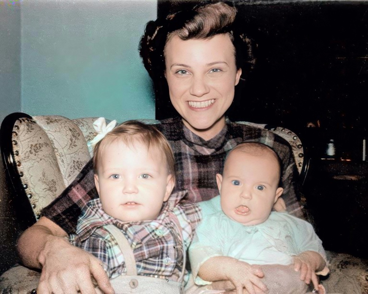 Dora with her babies