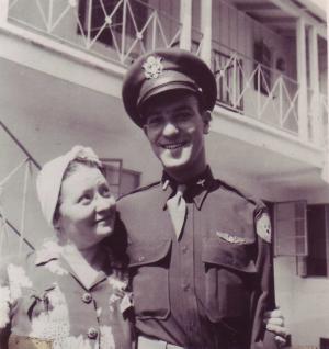 Anna Dumes Schultz and William (Willy) Dumes (~1942)