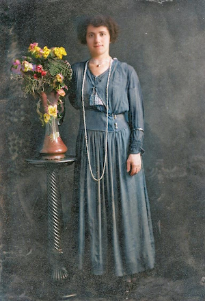 Jennie Dumes engagement picture, taken August 1920 (1920)