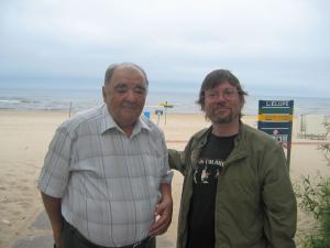 Bruce and Leizer Dumesh on the shore of Riga's gulf.  Jurmala, June 2009 (2009)