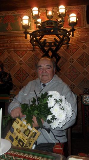 Leizer Dumesh at his 80th birthday party in Riga (2009)