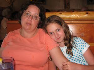 Rimma Pilmeister (daughter of Boris, great-granddaughter of Gesha), Sharon (daughter of Rimma, granddaughter of Boris), July 2008 (2008)