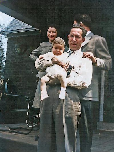 Ben Karp with Karen and Lillian and Sam in background