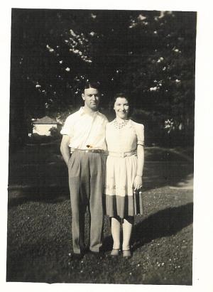 Hymie Dumes and Lillian
 (~1945)