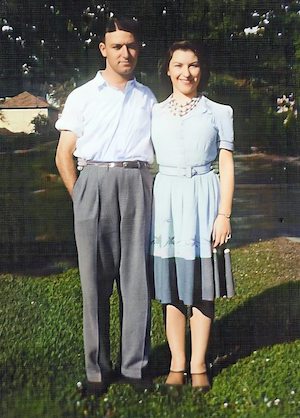 Hy Dumes and sister Lillian Dumes Zoll<br>