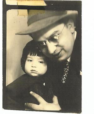 Sam with Cyril-Ann<br>