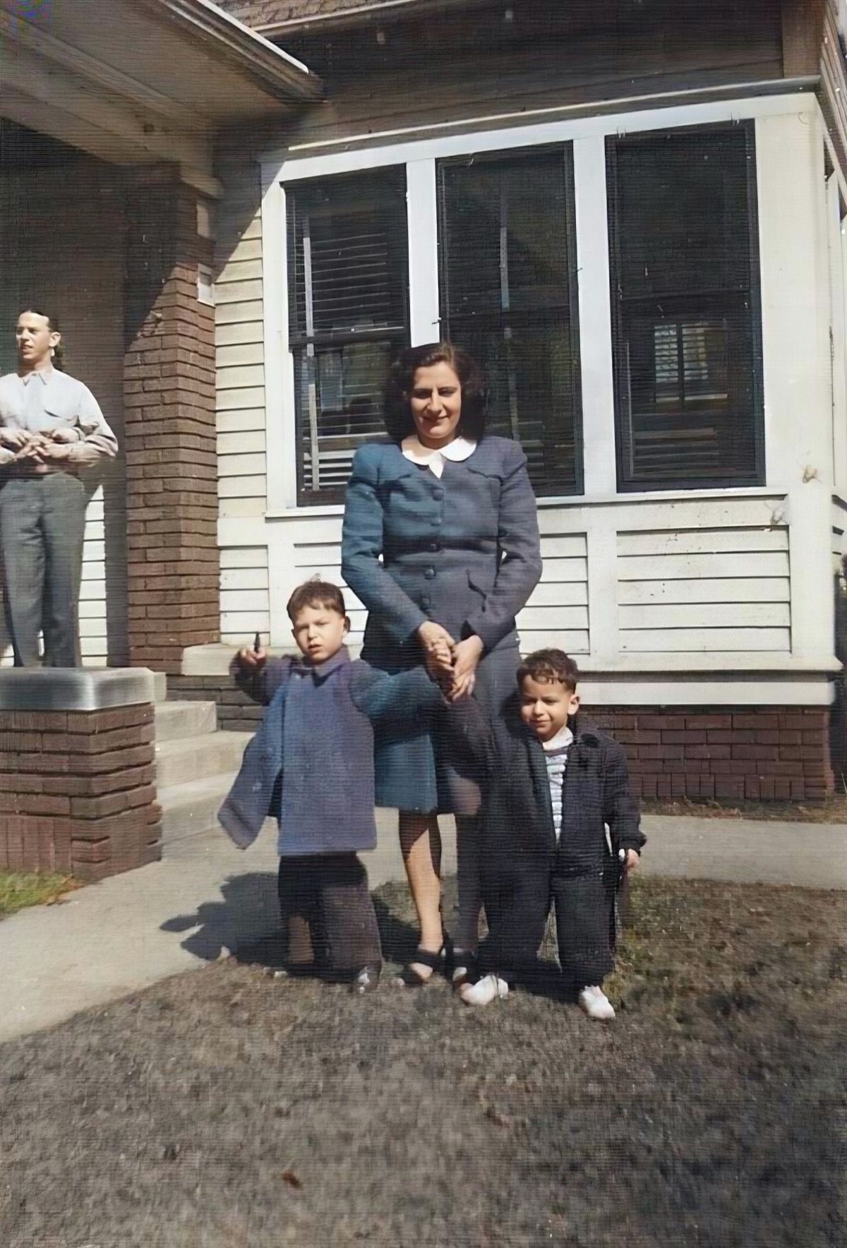 Evelyn with Mike and Ricky