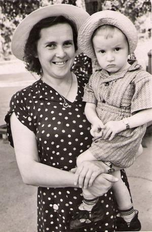 Tsilya and her son Anatoly (Tolik) (1953)