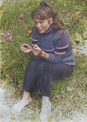 Julya Dumesh Aleskevica as a teenager in Vishki