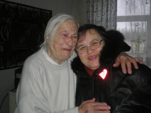 Veronika Galvene with cousin Julia (2008)