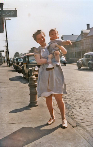 Evelyn Dumes with Mike