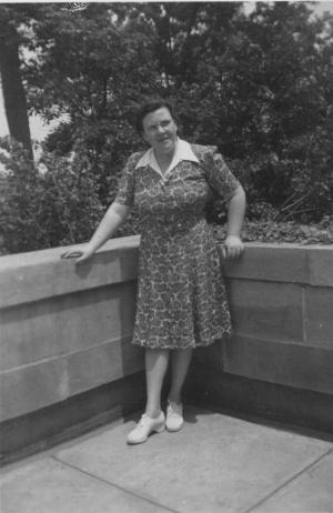 Freda Dumes at Morrison Hall
 (~1942)