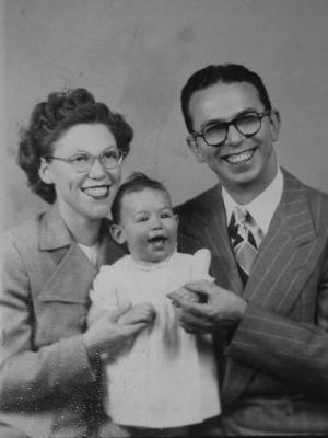 Mildred, Anita and Dave Dansker (1948)