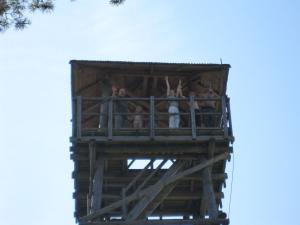 Sasha, Max, Nastya, Ilya and Sergey in tower (2009)