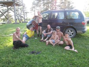 Misha's Dad, Misha, Leonid, Sasha, Sergey with Max on his lap, Ilya (2009)