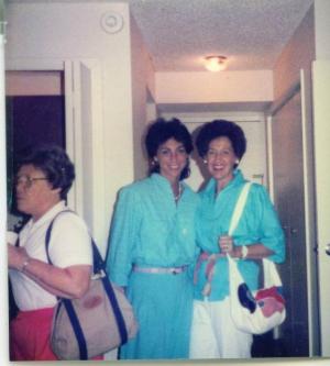 Mildred Dansker (left) Sharon and Elaine Dumes (~1985)