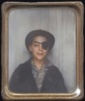 Stan Dumes with eyepatch