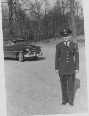 Stan Dumes in uniform in DC (1951)