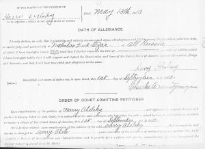 Harry Abels Oath of Allegiance