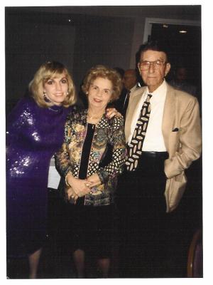 Linda Dumes Mulitsch with her parents Hy and Irene Dumes. 