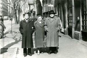 Vulf Dumesh, Bluma Dumesh and Israel Dumesh in Riga (1958)