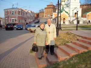 Nizhni Novgorod. Boris Khitrin and his wife Ida Khitrin. Boris lives in Calgary, Canada. (2007)