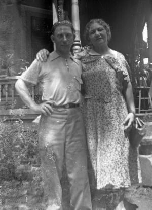 William J Dumes and Aunt Richmond (Tanta Rifka)
 (~1936)