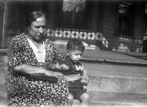 Ben Karp's mother Yetta Karp and Sol Francis Karp 
 (~1935)