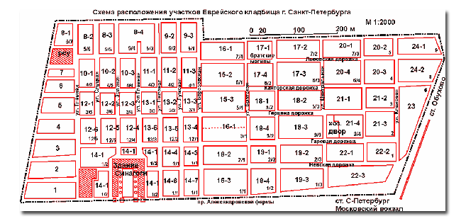 Преображенское кладбище в москве карта